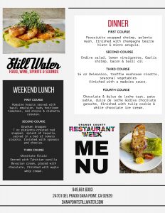 Restaurant week menu launch party v2